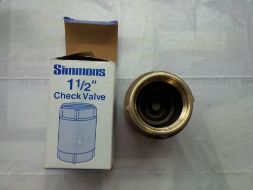 Simmons lead free 1-1/2in Check Valve 505-SB 008391019465