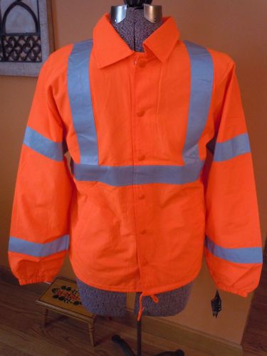 L@@k! nwt mens auburn safety net ansi class 3 level 2 safety jacket reflective m for sale