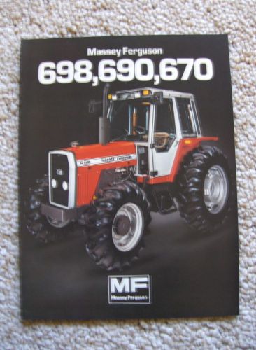 Massey-Ferguson MF 670 690 698 Tractor Brochure MINT