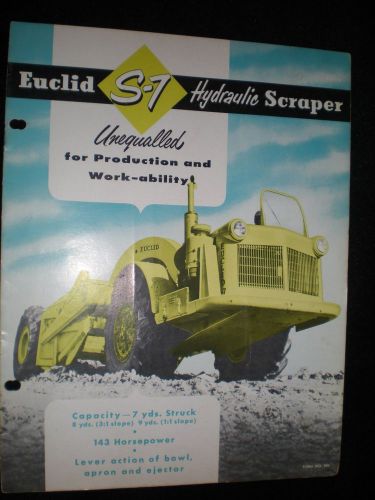 1950 EUCLID S-7  HYDRAULIC SCRAPER brochure  8 pages color