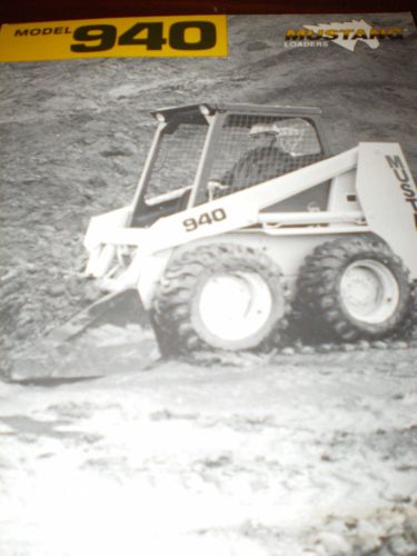 OMC Mustang 940 and 960 Skid Loaders Specifications Brochures 2 items