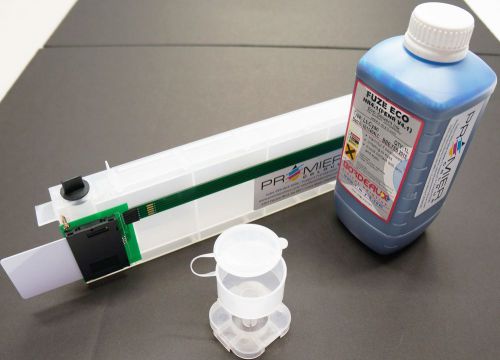 Refillable Cartridge Pack with ink for Xerox 8264E - Eco Solvent - CYAN