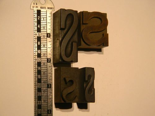 Lot of 4 Antique Letterpress wood type Letter S printing blocks pinterest crafts