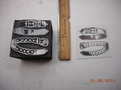 Letterpress Printing Printers Block, Belts with Buckles, Accessory or Necessity
