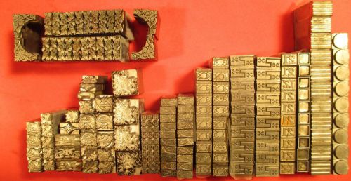 150 + Antique Boston Type Foundry Art Noveau Dingbat Ornate Floral Borders