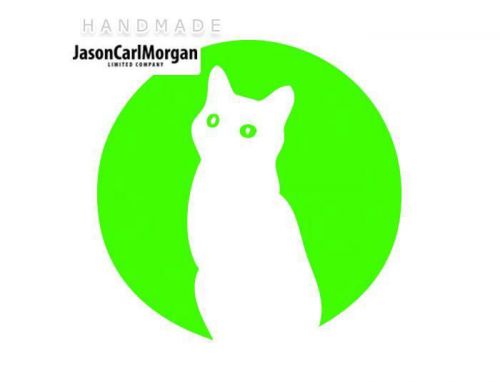 JCM® Iron On Applique Decal, Cat Neon Green