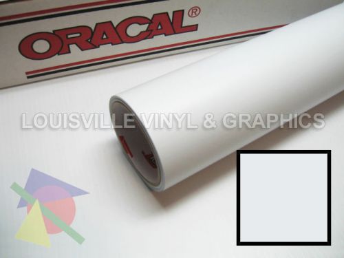 1 roll 24&#034; x 5 yds white matte oracal 651 sign &amp; graphics cutting vinyl for sale