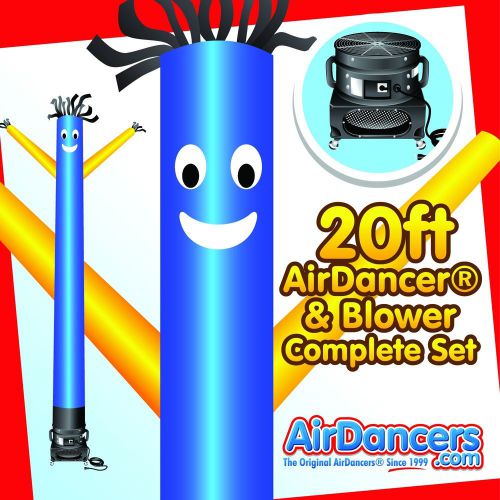 Blue &amp; yellow airdancer® &amp; blower 20ft complete air dancer set for sale