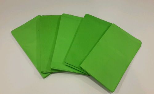 20 4 3/4&#034; x 7&#034; Brite green paper gift / merchandise / bags
