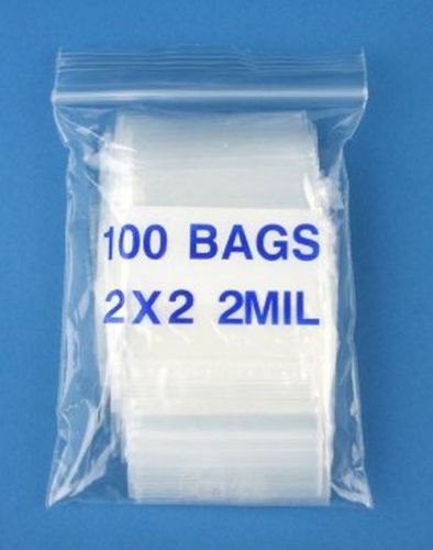 1000pcs durable clear block zip lock bags/poly bags packing bag 2x 2inch 2 mil for sale