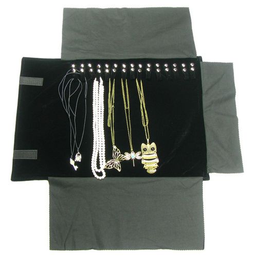 Jewelry Roll Bracelet Necklace Travel Storage Displays Holds 16 Size 22&#034;x 12&#034;D