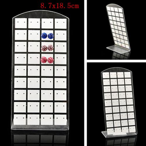 36 pairs Display Stand Earrings Pierced Jewelry Holder ShowCase Tool white D