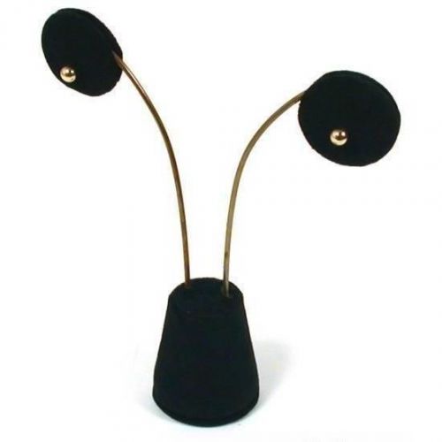 Black Velvet Drop Earring Showcase Countertop Jewelry Display Stands Kit 24 Pcs
