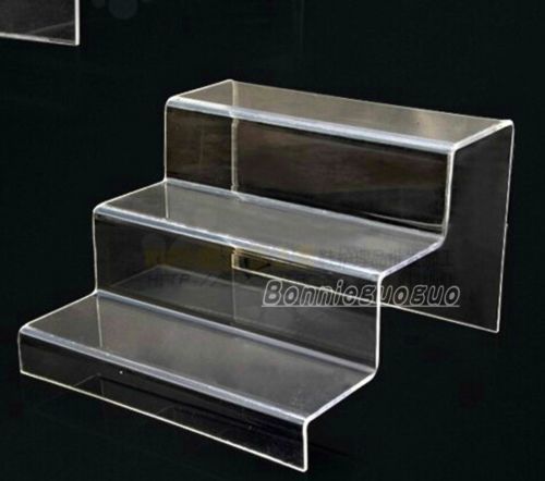 3 Step Acrylic Display Product Retail Display Counter Stand Large Perspex Stand