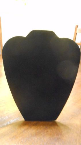 (10) 8 5/8&#034; Black Velvet Padded Pendant Necklace Display Easel Presentation