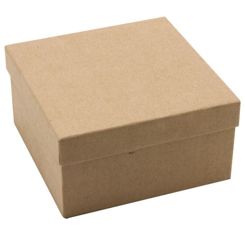 LOT OF 6 KRAFT COTTON FILLED BOXES JEWELRY GIFT BOXES WATCH GIFT BOXES 2&#034; HIGH
