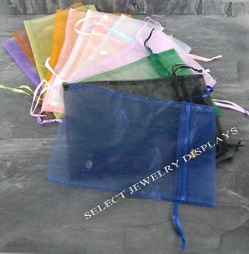 Organza Drawstring Pouches Assorted Mixed Color 5&#034; x 6&#034;