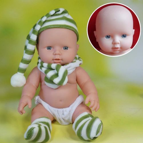 New Acrylic &amp; Silicone Cute Super Simulation Baby Dolls Lifelike Reborn Bab 29cm