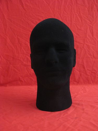 Styrofoam Foam Mannequin Manikin  Head Model Wig hair Glasses Hat Display Black