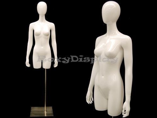 Fiberglass mannequin manikin dress form display torso half body egg head #tfwegs for sale