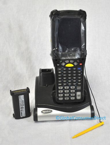 Motorola symbol mc9090-k mc9090k 1d laser barcode scanner new screen +cradle for sale