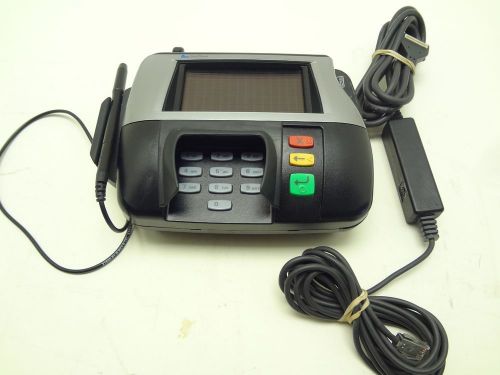 Verifone mx860 (m090-407-01-rb) credit card reader w/ pen, cable keypad cover for sale