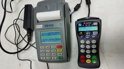 First data fd-100 credit card terminal - fd100 fd 100 good used for sale