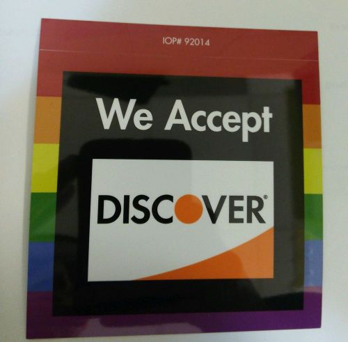 CREDIT CARD LOGO DECAL STICKER - Visa / MasterCard/Discover/Amex LGBT decal