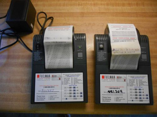 2 VeriFone 250  Receipt Printers &amp; One AC Power Charger. Used