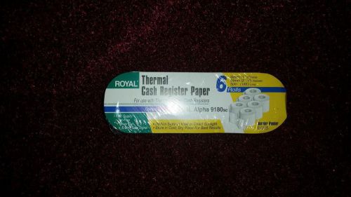 ROYAL Thermal Cash Register Paper 6 Rolls Pkgs.  Several Available!
