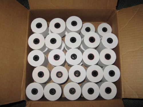2 1/4&#039;&#039; x 95&#039; 15# bond white reciept register pos paper roll 48 fast ship for sale