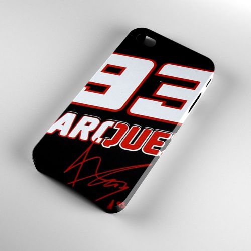 Marc Marquez 93 Moto GP Art Logo iPhone 4/4S/5/5S/5C/6/6Plus Case 3D Cover