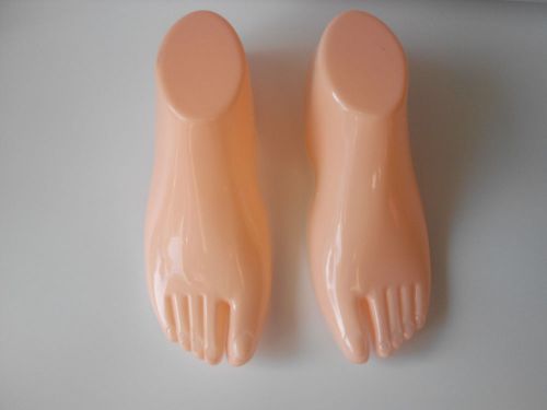 New 1 Pair Nude Flesh Color Women&#039;s Show Stand Bottomless Display 22cm 8.6&#034; inch