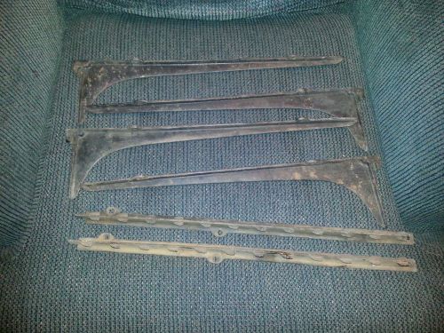 Late 1800&#039;s adjustible shelf supports with 4 brackets for sale