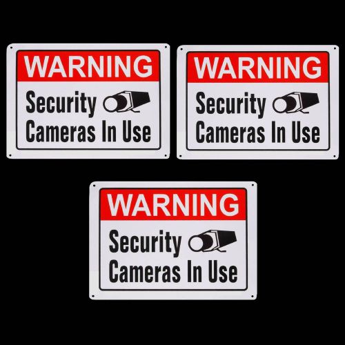 METAL SPY CAM HOME SECURITY ALARM CCTV VIDEO CAMERA SYSTEM WARNING YARD SIGN LOT