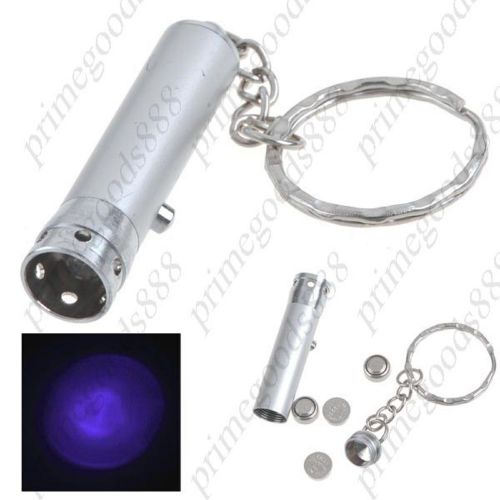 Silver Super Mini LED Key Chain Flashlight Keychain Torch White Light