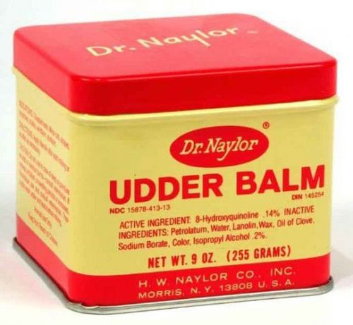 DR NAYLOR UDDER BALM GREAT TO TREAT UDDERS AND TEATS.