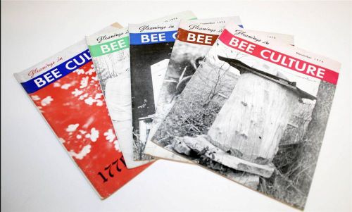(5) 1976 BEE CULTURE MAGAZINE LOT beekeping beekeeper honey hive vtg book apiary