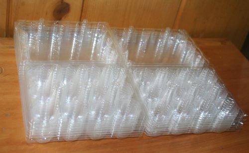 15 Clear Plastic 1-Dozen Quail Egg Cartons