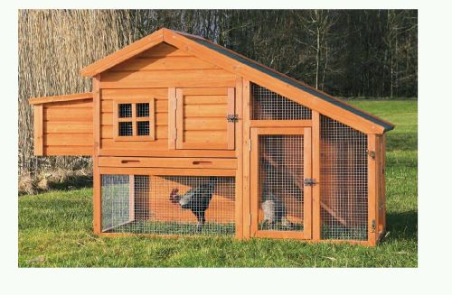 CHICKEN COOP WITH VIEW FROM TRIXIE PET PRODUCTS (ROOSTER, HEN, RABBIT)