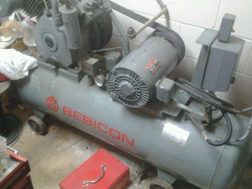 HITACHI/BEBICON AIR COMPRESSOR - 7.5HP -3 PHASE 80 GALLON TANK