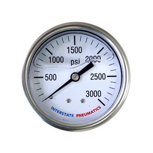 2500 psi 2-1/2&#039; dial 1/4&#039; npt rear mount oil filled pressure gauge - g7122-2500 for sale