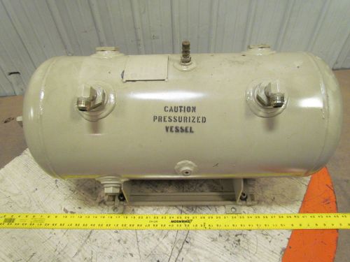 Air tank pressure vessel 14&#034; dia x 32&#034; long horizontal foot mount max wp 200 psi for sale