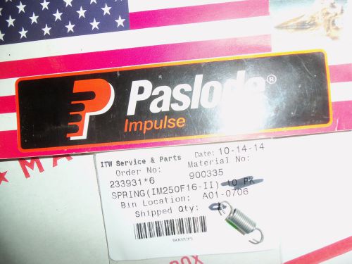 PASLODE Part  # 900335  Spring, Quick Clear (IM250F16-II) (ONE SINGLE SPRING)