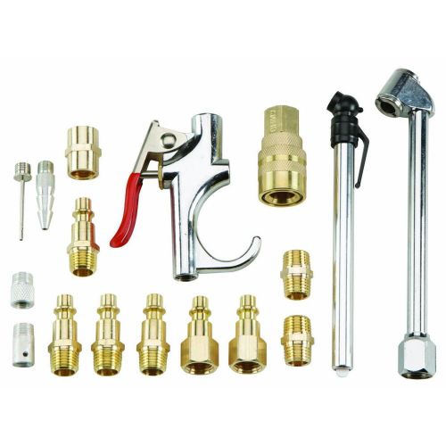New 17 piece air tool accessory kit compressor hose coupler nipples nozzle 68236 for sale