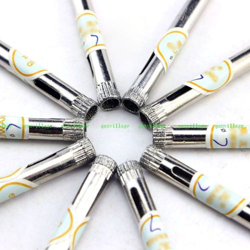 10pcs 7mm Diamond Coated Core Drill Drills Bit Hole Saw Tile Glass Carving Tool