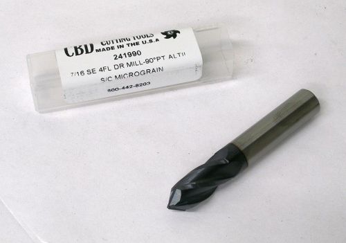 Rch 241990: carbide 7/16&#034; drill mill: 4 flutes: 90°: 2-3/4&#034; oal: k-line tools for sale