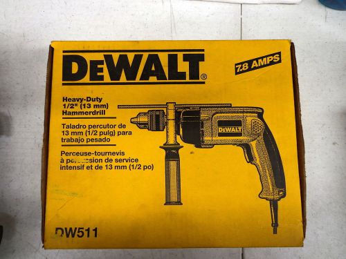 DEWALT 1/2&#034; VSR Single Speed Hammer Drill DW511