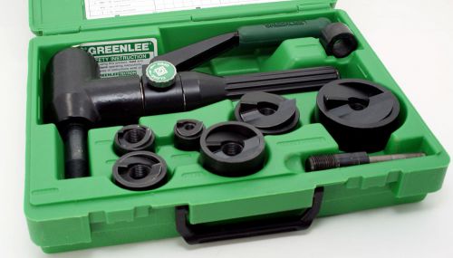 Greenlee quick draw 7906sb hydraulic punch knockout set 1/2&#034; to 2&#034; conduit size for sale