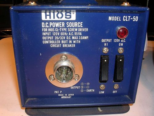 HIOS CLT-50 Power Supply  120v - 60Hz - 48w